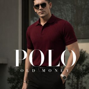 Premium Old Money Polo Maroon